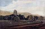 Thomas Girtin Distant View of Guisborough Priory, Yorkshire painting